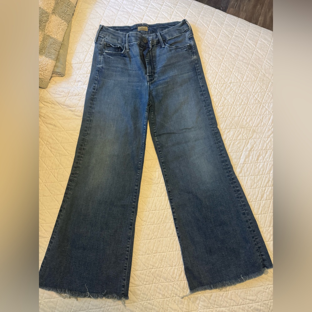 MOTHER Flare Jeans in Deep Blue